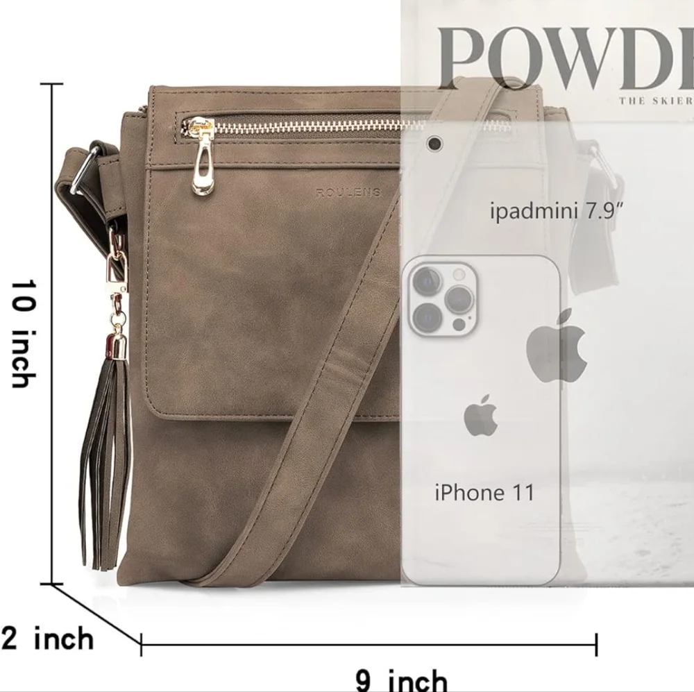 Roulens vegan leather crossbody bag